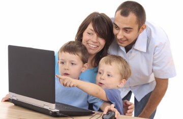 семья, компьютер