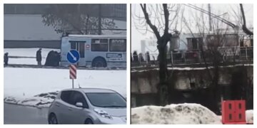 Харків'янам довелося штовхати тролейбус, який не міг рушити з місця: епічне відео