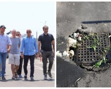 У центрі Одеси провалився асфальт на відремонтованій вулиці: через два тижні