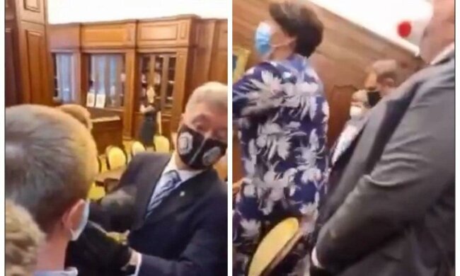 Порошенко вдерся до генпрокурора, почалася бійка: "Як ви звертаєтеся?", кадри атаки