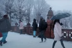 зима, люди, погода