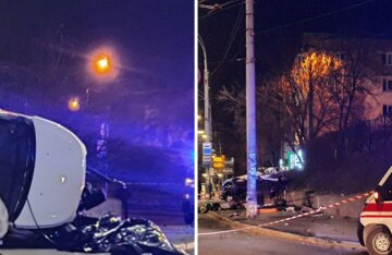 В Киеве в серьезном ДТП оборвались жизни двух человек: фото и подробности с места трагедии
