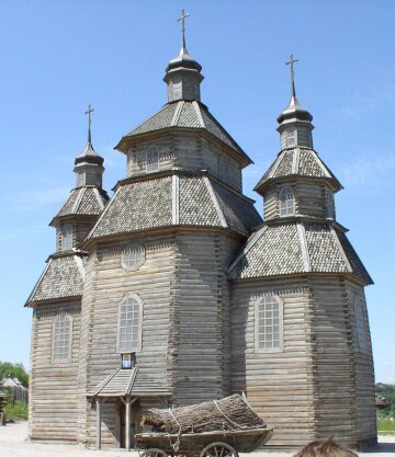 Церковь Покров Пресвятой Богородицы, Хортица, Запорожская Сечь, церковь, храм, деревянная церковь