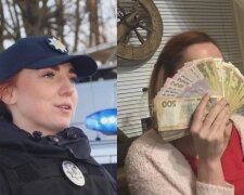 Украинская патрульная засветила пачку денег, назревает скандал: "заработали за одну смену", видео