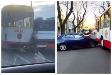 ДТП з трамваєм і тролейбусом в Одесі: кадри і що відомо