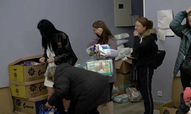 Гуманитарная помощь для ВПЛ и пенсионеров в Киевской области