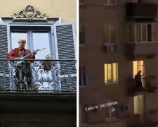 "Слушают даже собаки": харьковчане повторили путь Италии и вышли на балконы, видео