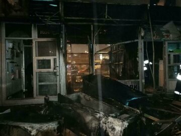 пожар киев магазин 
