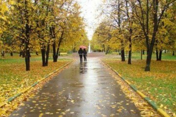 осень, люди, погода
