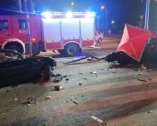 Авто з українцями розбилося в Польщі, вижила лише одна пасажирка: фото з місця ДТП