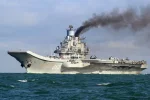 В России «Адмирала Кузнецова» встретили свиньей (видео)