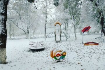 снег, зима