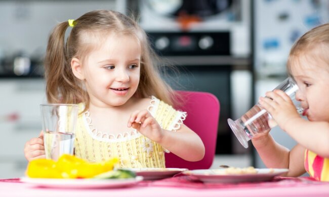 вода, пить, дети