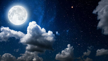 лунный календарь на апрель 2019, луна, небо, полнолуние