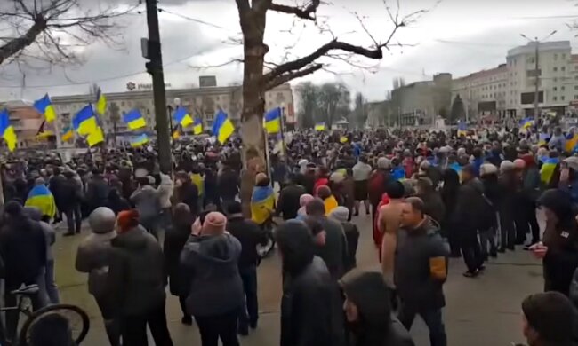 митинг в Херсоне