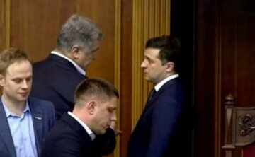 Зеленский и Порошенко уединились в Раде, скандальный кадр облетел сеть: «Вова плачет?»