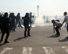 Неаполь полиция протесты