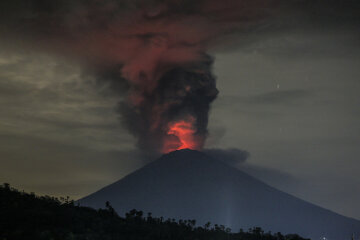 извержения вулкана