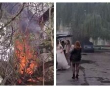 В Харькове возле центрального ЗАГСа вспыхнул пожар: фото с места событий
