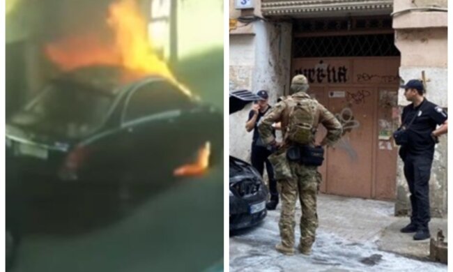 Переполох зі стріляниною в Одесі: у мережу злили відео підпалу авто