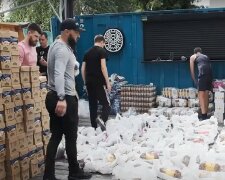 Безкоштовні продукти для ВПО у Полтаві