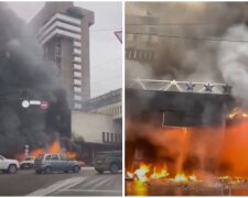 Мощный пожар вспыхнул в центре Киева, прибыли спасатели: первые подробности и кадры с места ЧП