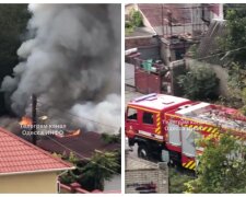 Потужна пожежа розгорілася в Одеси, стовпи їдкого диму видно здалеку: кадри НП