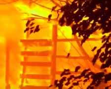 В Киеве загорелся жилой дом, из огня вытащили человека: кадры масштабного ЧП