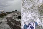 Снег обрушился на украинскую землю посреди лета: невероятные кадры