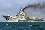 В России «Адмирала Кузнецова» встретили свиньей (видео)