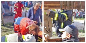 На Харьковщине девушка упала в 12-метровый колодец, фото: слетелись спасатели