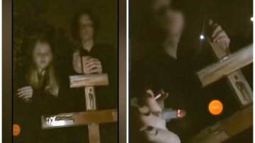 Подростки устроили "развлечение" на кладбище ради видео в сети: курили и ломали крест