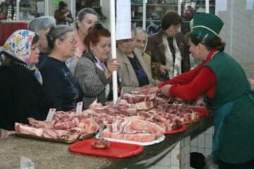 рынок, мясо