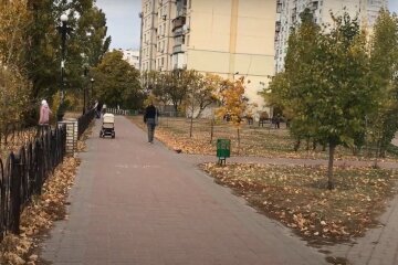 киев, украинцы, осень