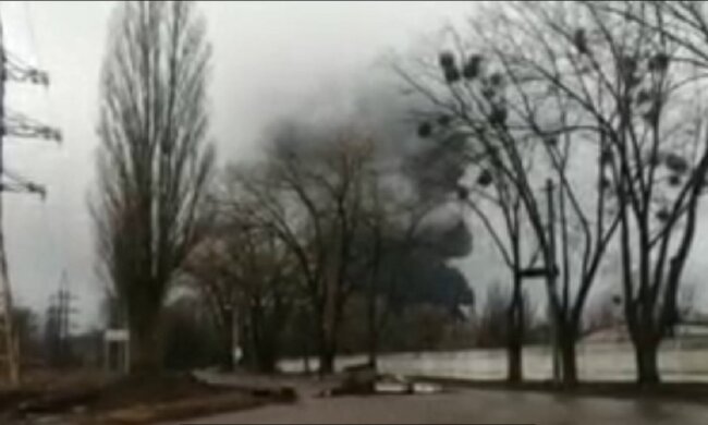 пожар на нефтебазе в чернигове