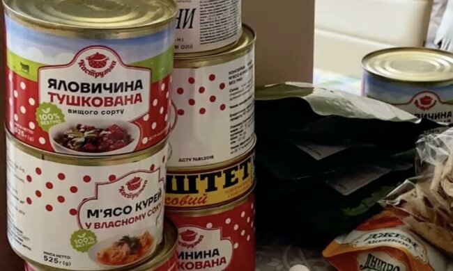 Безкоштовні продукти для ВПО в Сумах