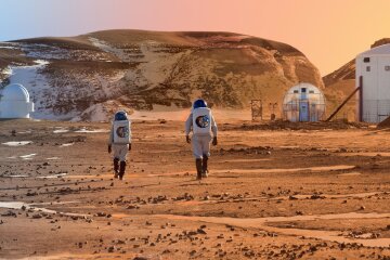 марс космос колония космонавт астроном
