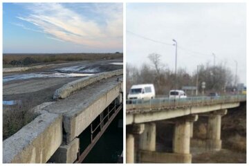 "Невозможно проехать спокойно": под Одессой важный мост опасно прогнулся, зиму уже не переживет