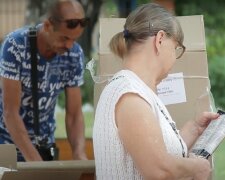 Гуманитарная помощь для пенсионеров в Харькове