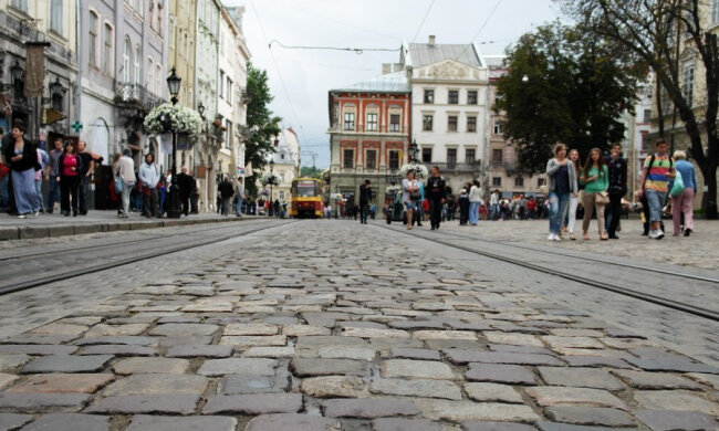 брусчатка, львов