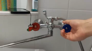 вода, кран,