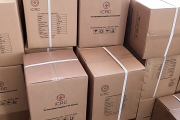 Гуманитарная помощь для пенсионеров в Харьковской области