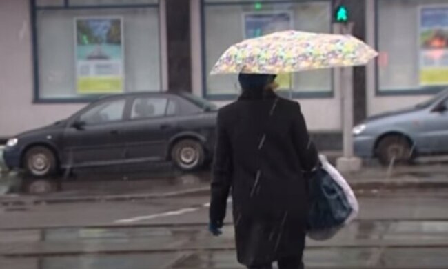 Непогода, мокрый снег, циклон