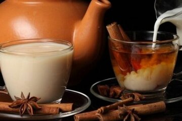 чай с молоком