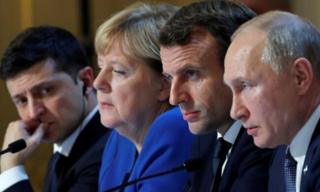 путин, зеленский, нормандская встреча