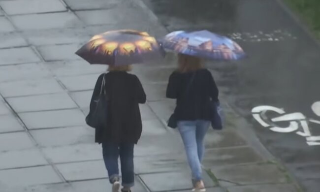 доджь, гроза, ливень