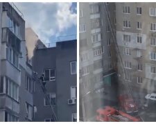 Під Одесою жінка вистрибнула з вікна 9-го поверху, рятуючись від пожежі в квартирі: відео трагедії