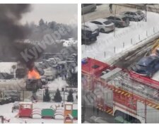 Сильный пожар вспыхнул на территории ЖК в Киеве: "спасатели не успели вовремя..."