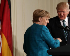 Donald Trump Holds Joint Press Conference With German Chancellor Angela Merkel