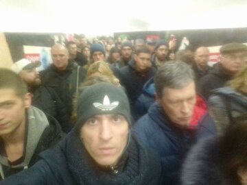 метро, толпа